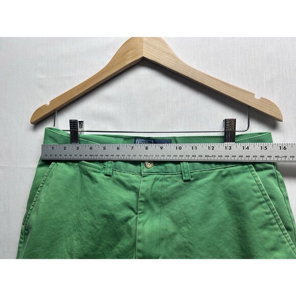 Polo Ralph Lauren Shorts Men's Size 31 Green Canvas Lightweight Chino - Picture 2 of 6